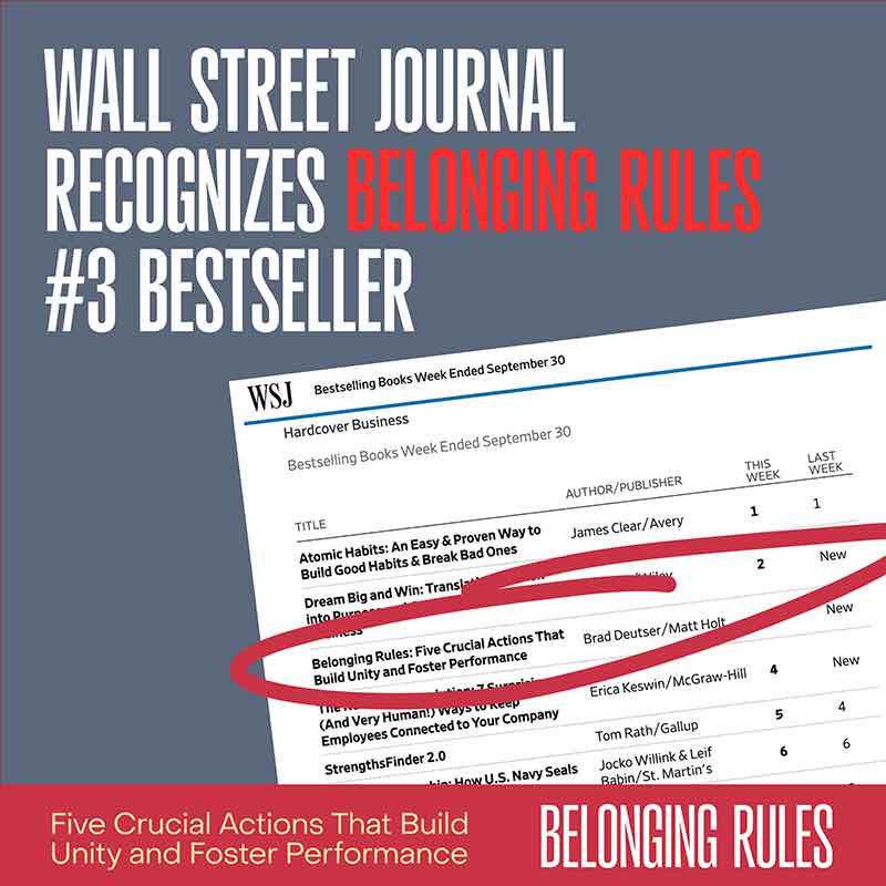 Belonging Rules is a Wall Street Journal Bestseller! min